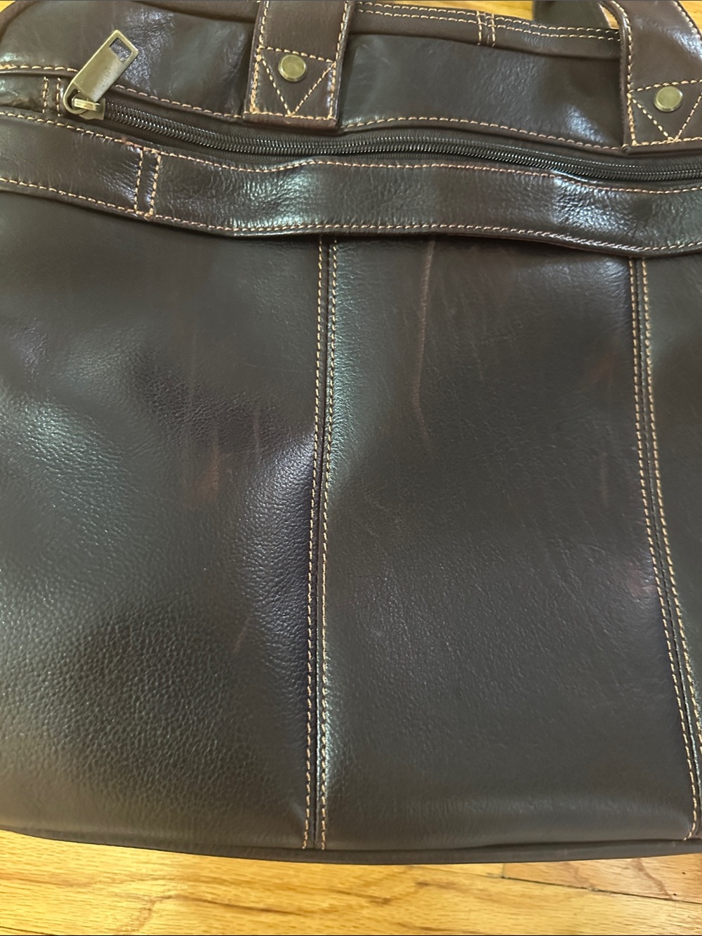 Wilsons Dark Brown Leather Briefcase - Picture 12 of 13